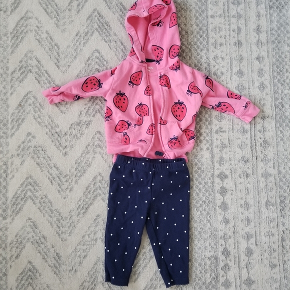 Carter's Other - Carter's 3 piece baby girl 6 month outfit